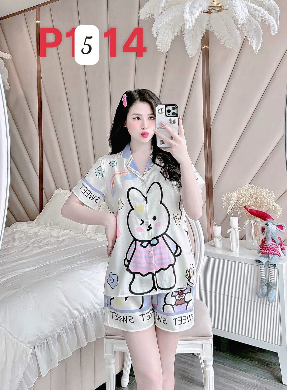 Bộ Đùi Lụa Xước Cộc Tay 40-60kg