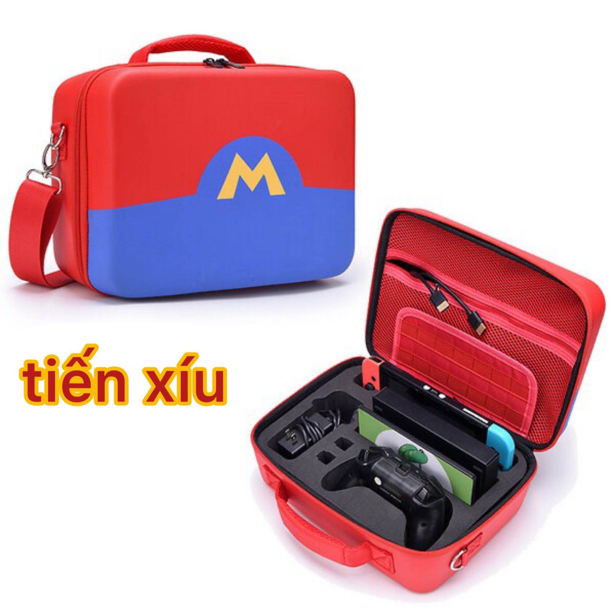 BAO ĐỰNG Nintendo Switch System Carrying Case – Protective Deluxe Travel System Case Ninetendo Switch