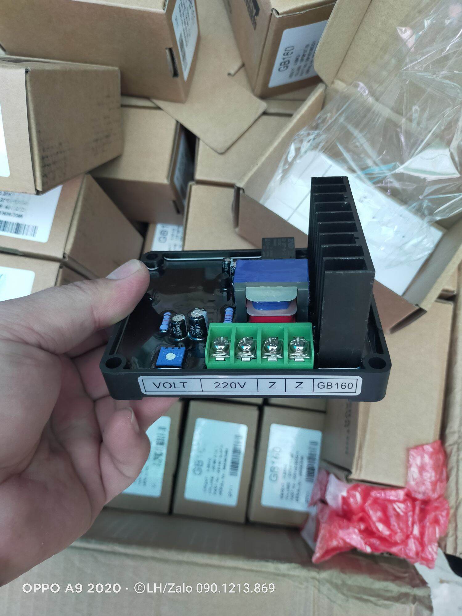 avr gb160 bộ ổn định điện áp cho củ phát dinamo rời 1pha 220v avr gb170 bộ điều chỉnh điện áp cho má