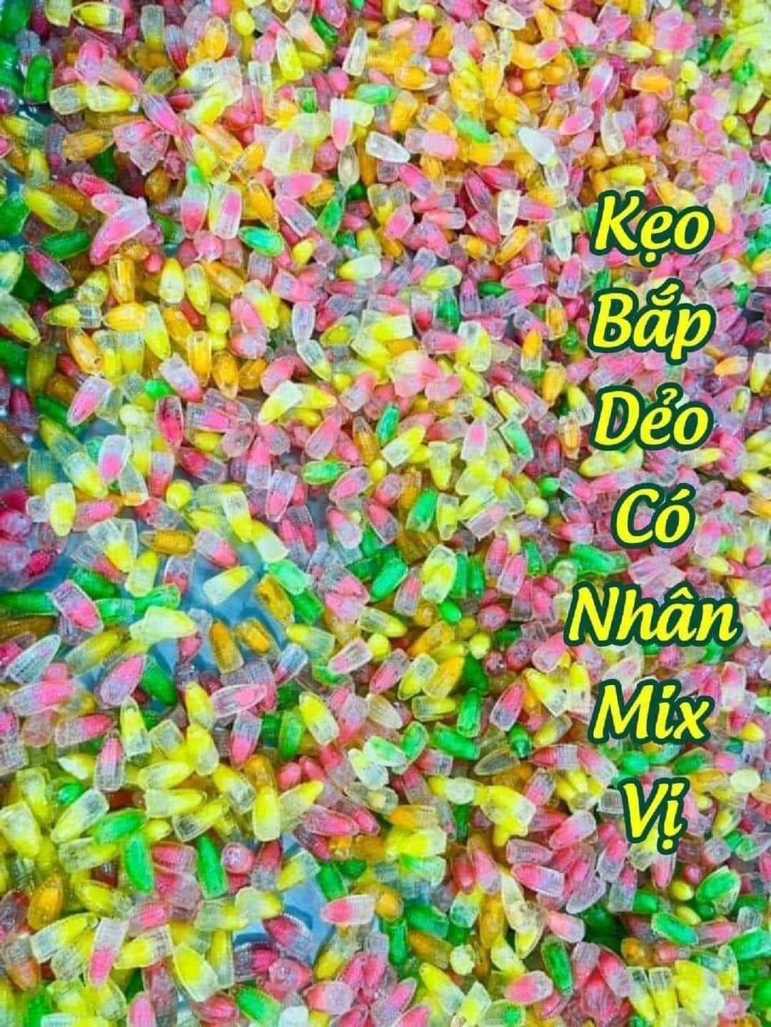 kẹo bắp dẻo mix vị túi500gr