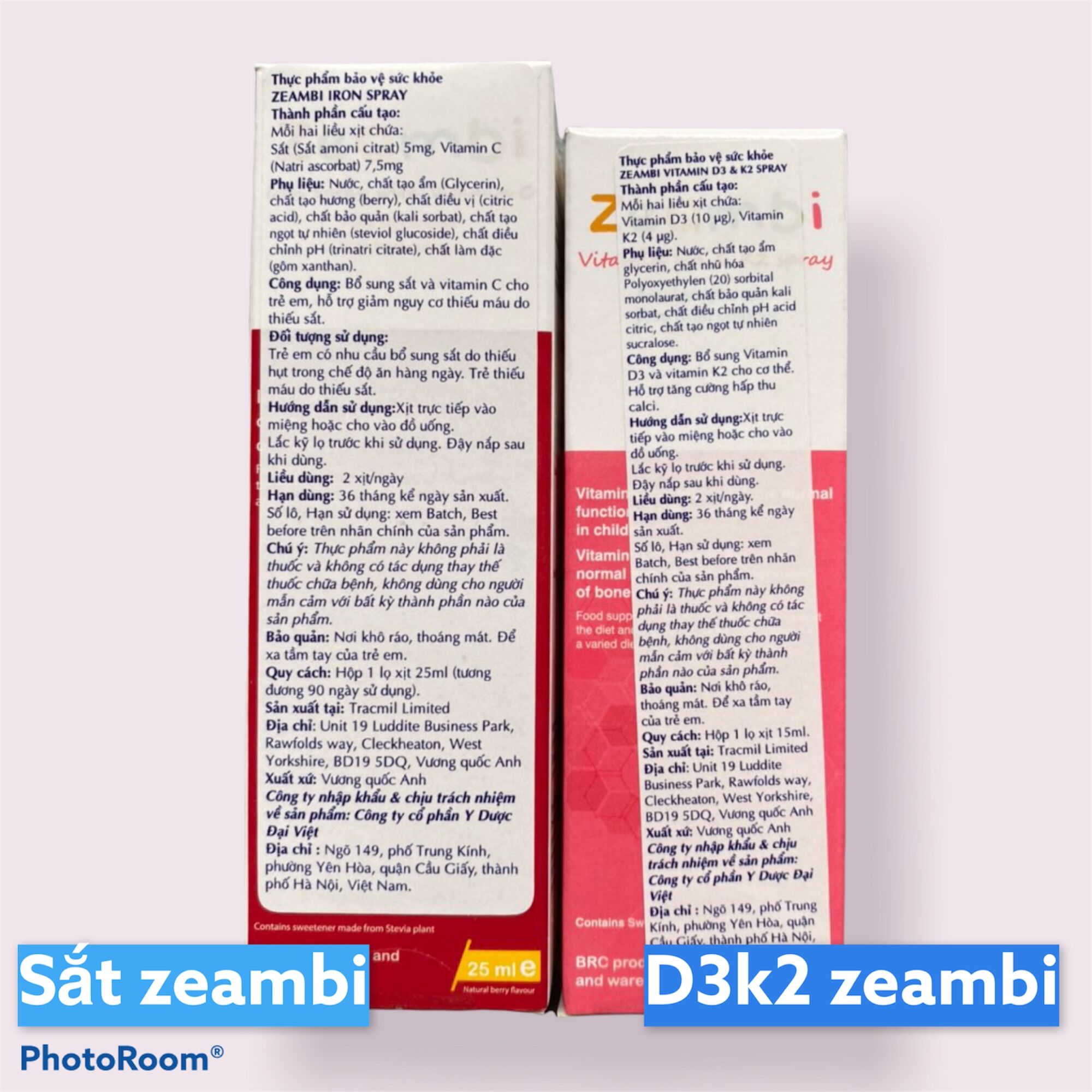 Sắt Zeambi Sắt Dạng Xịt Cho Bé