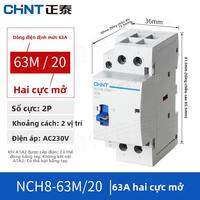 CHNT | Cầu dao AC gắn ray 220V gia dụng nhỏ NCH8 một pha ba pha 2520/4063 rơle 24V