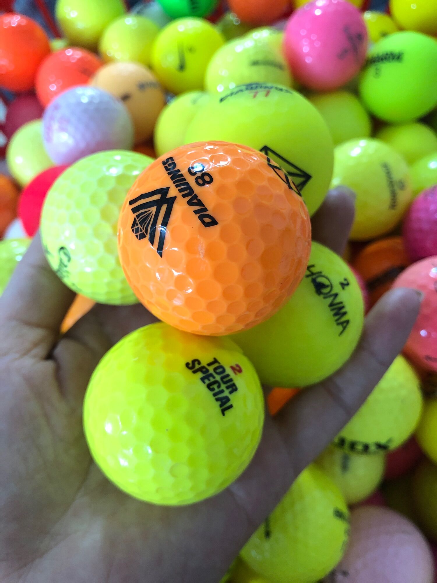Bóng golf màu