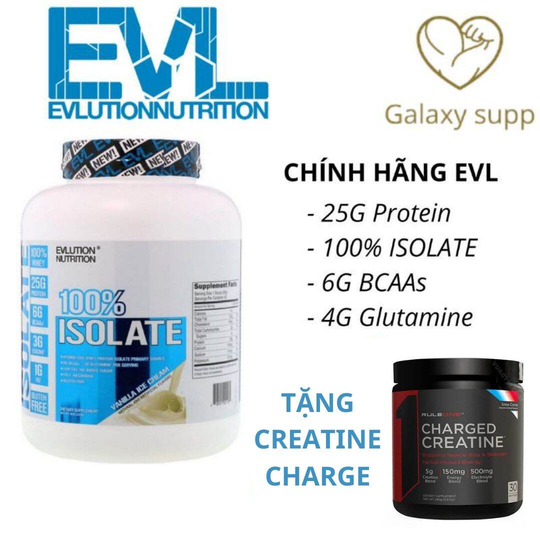 Evl whey protein isolate tăng cơ đỉnh cao 72 serving