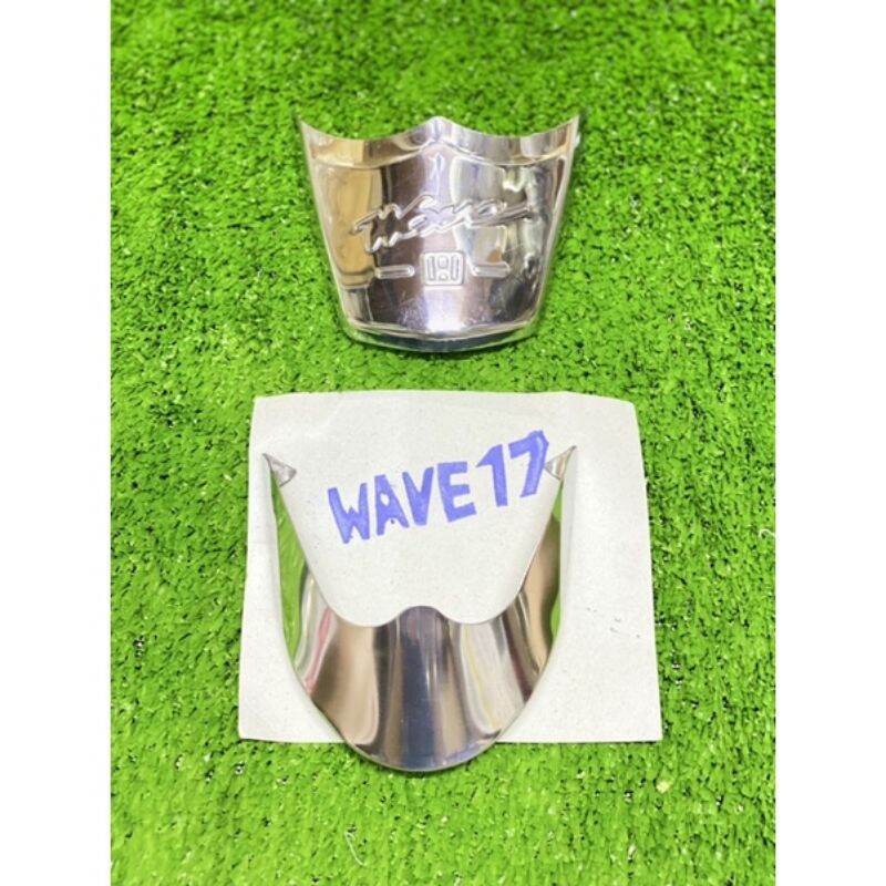 Ốp mỏ dè trước sau inox xe wave a 2017-21