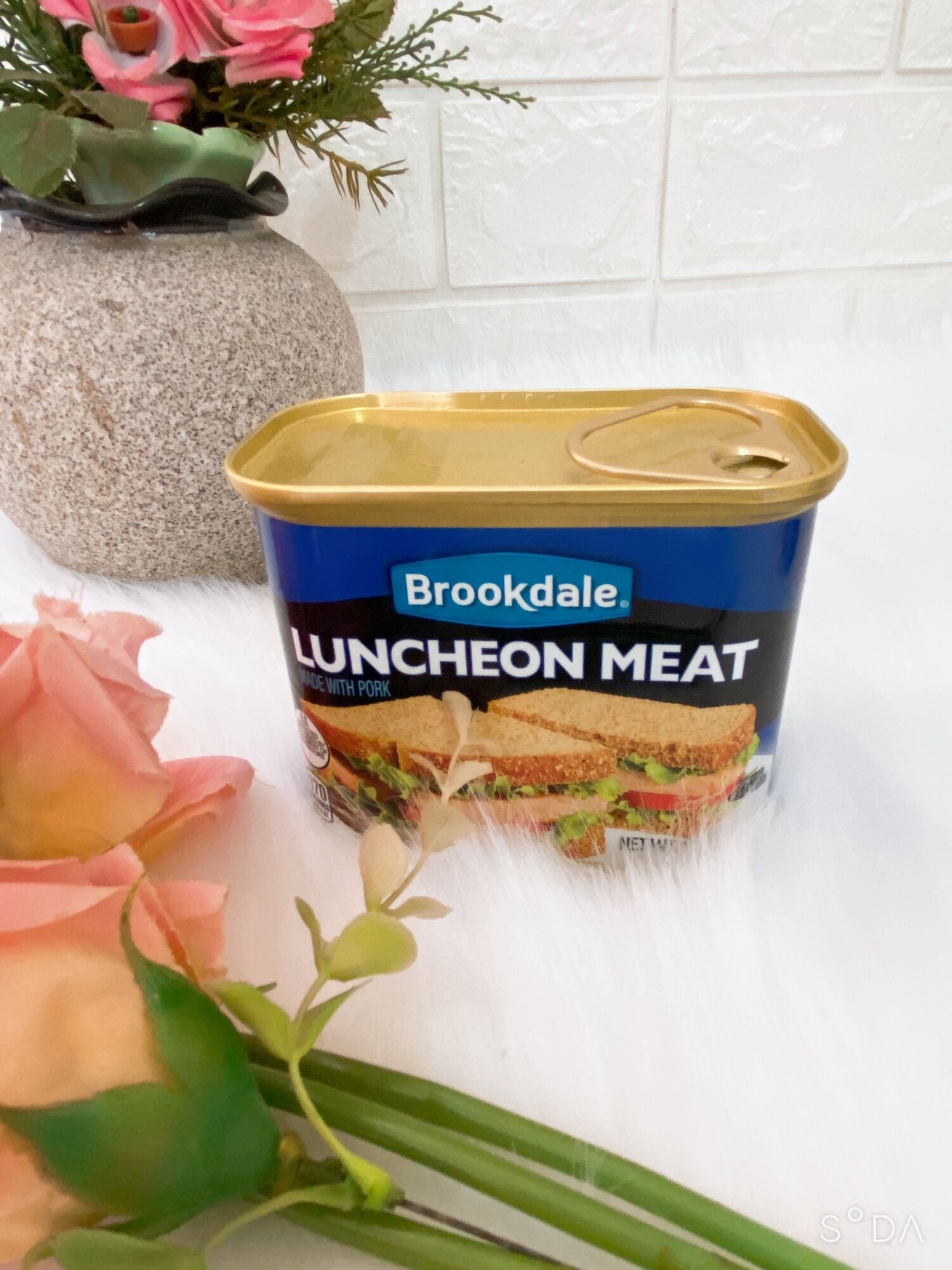 Thịt heo đóng hộp luncheon meat broocdale 340g, hàng nhập khẩu trực tiếp tại mỹ