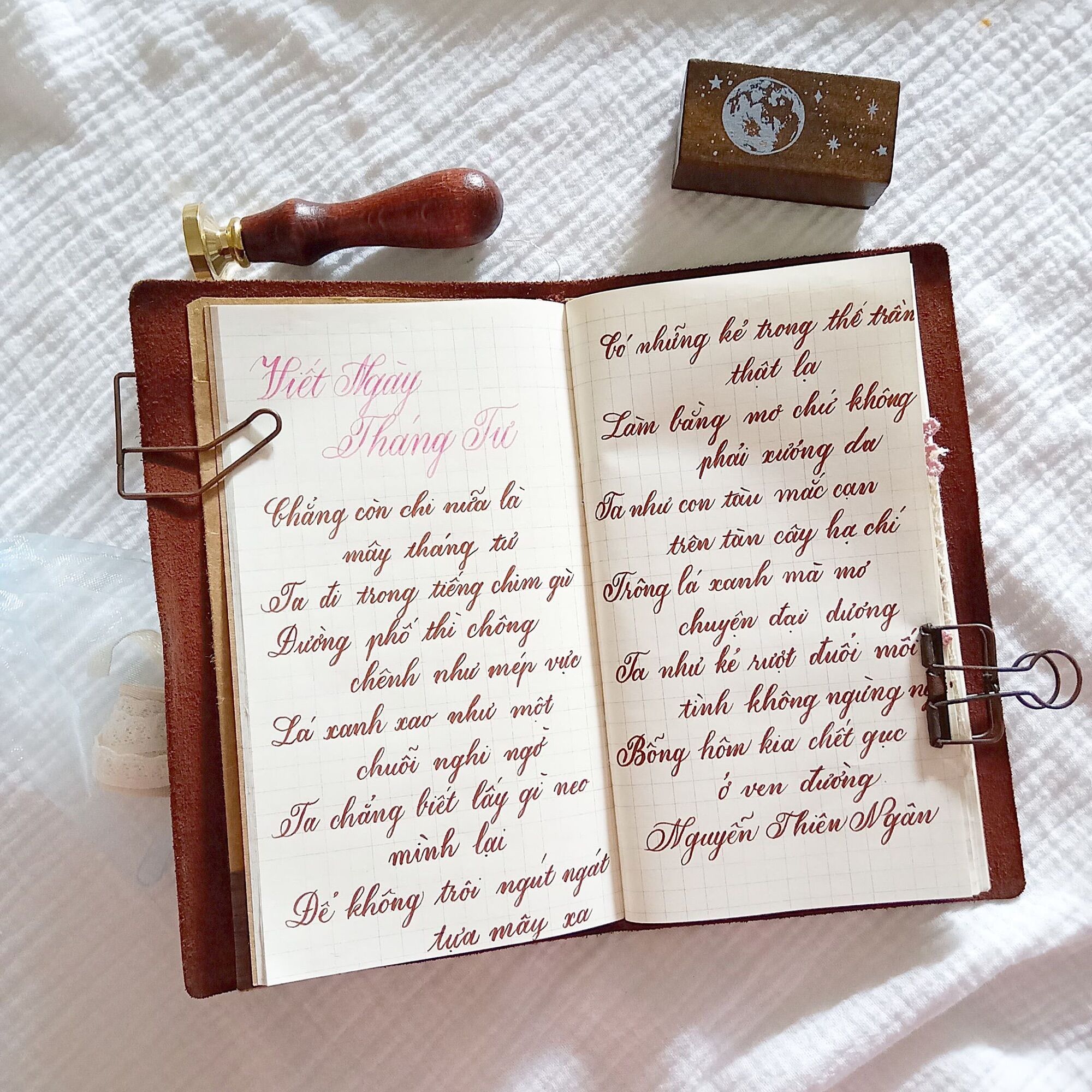 Sổ Da Size Regular - Traveler's Notebook Regular Size - Lam Art