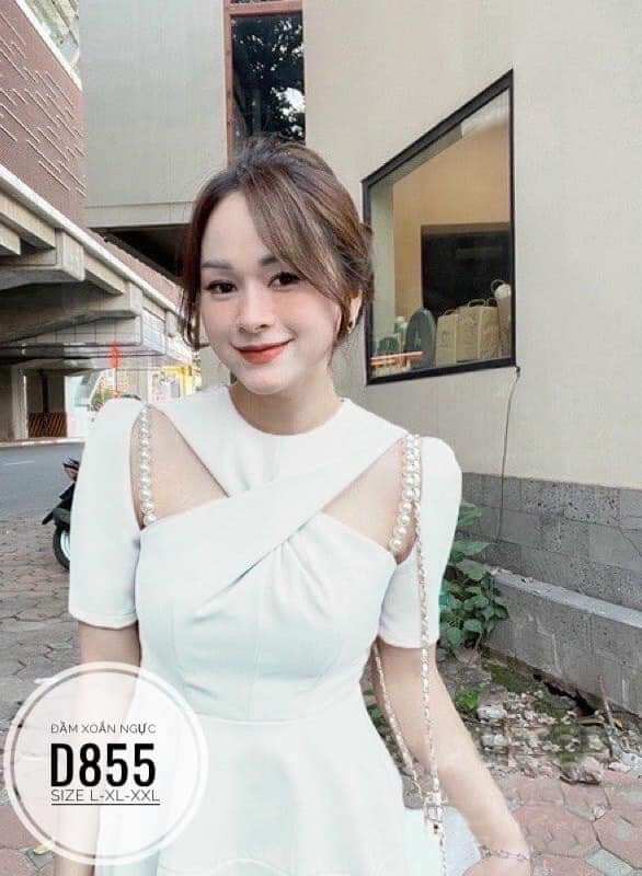 Bigsize Đầm Xoắn Ngực 3 màu