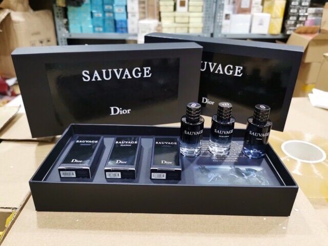 Sét nước hoa nam 3 chai 3 mùi của Dior Sauvage 10ml x3 cực hót