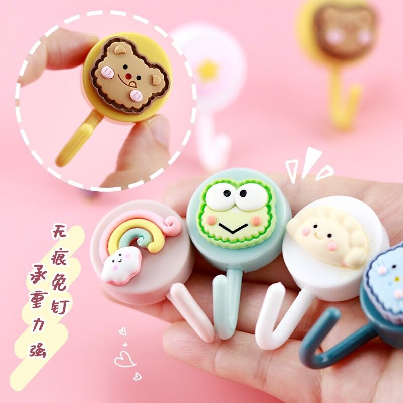 Set 2 cái móc dán tường treo đồ mẫu dễ thương