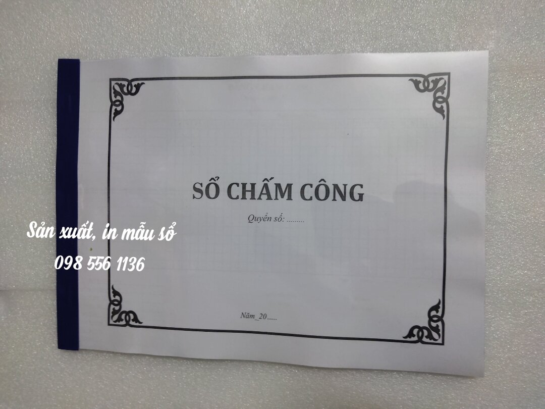 Sổ chấm công  A4