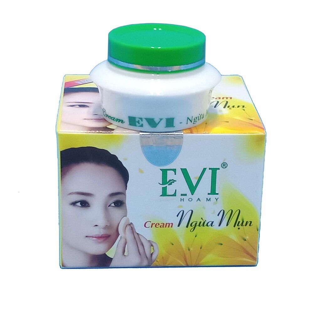 Kem evi ngừa mụn trắng da 15g