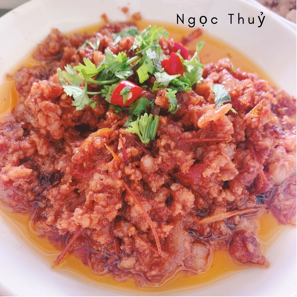 Mắm tép trưng thịt 500gr