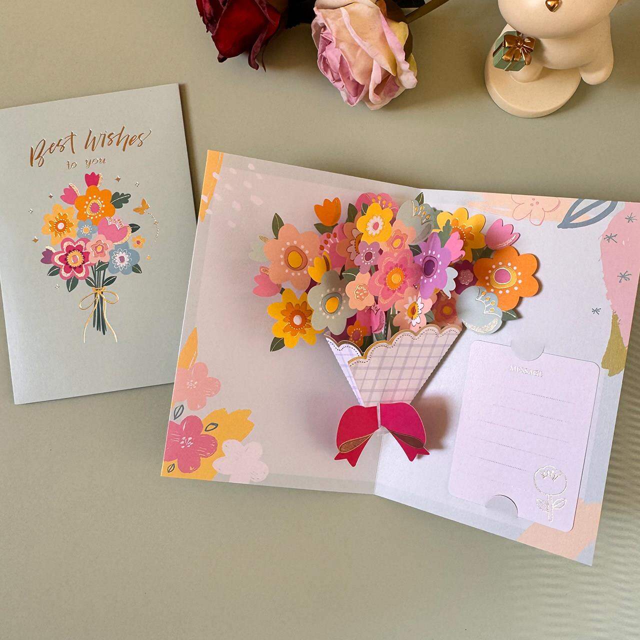 Thẻ Valentine 3D Cảm Ơn