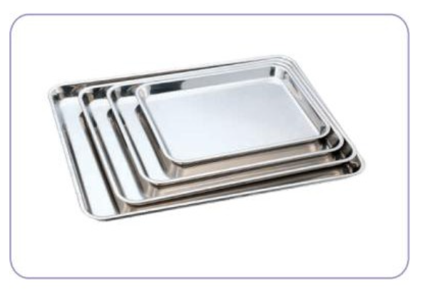 Khay inox y tế nhiều size lớn, nhỏ (Khay đúc)