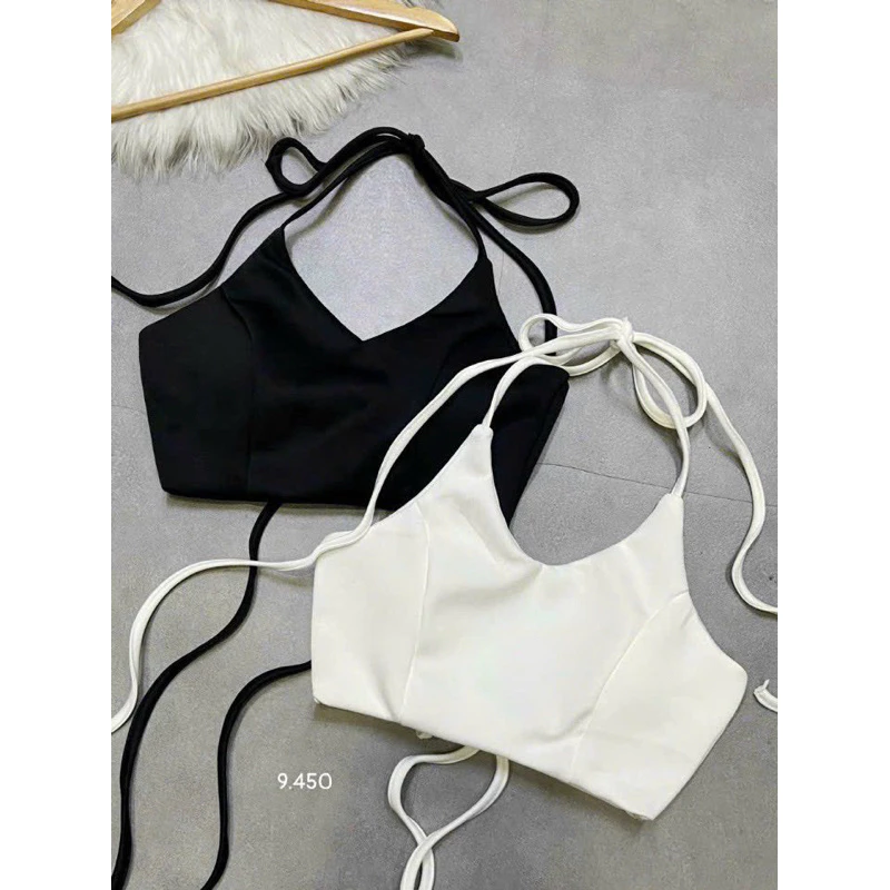 Áo yếm croptop cột cổ đi biển cực sexy hy8