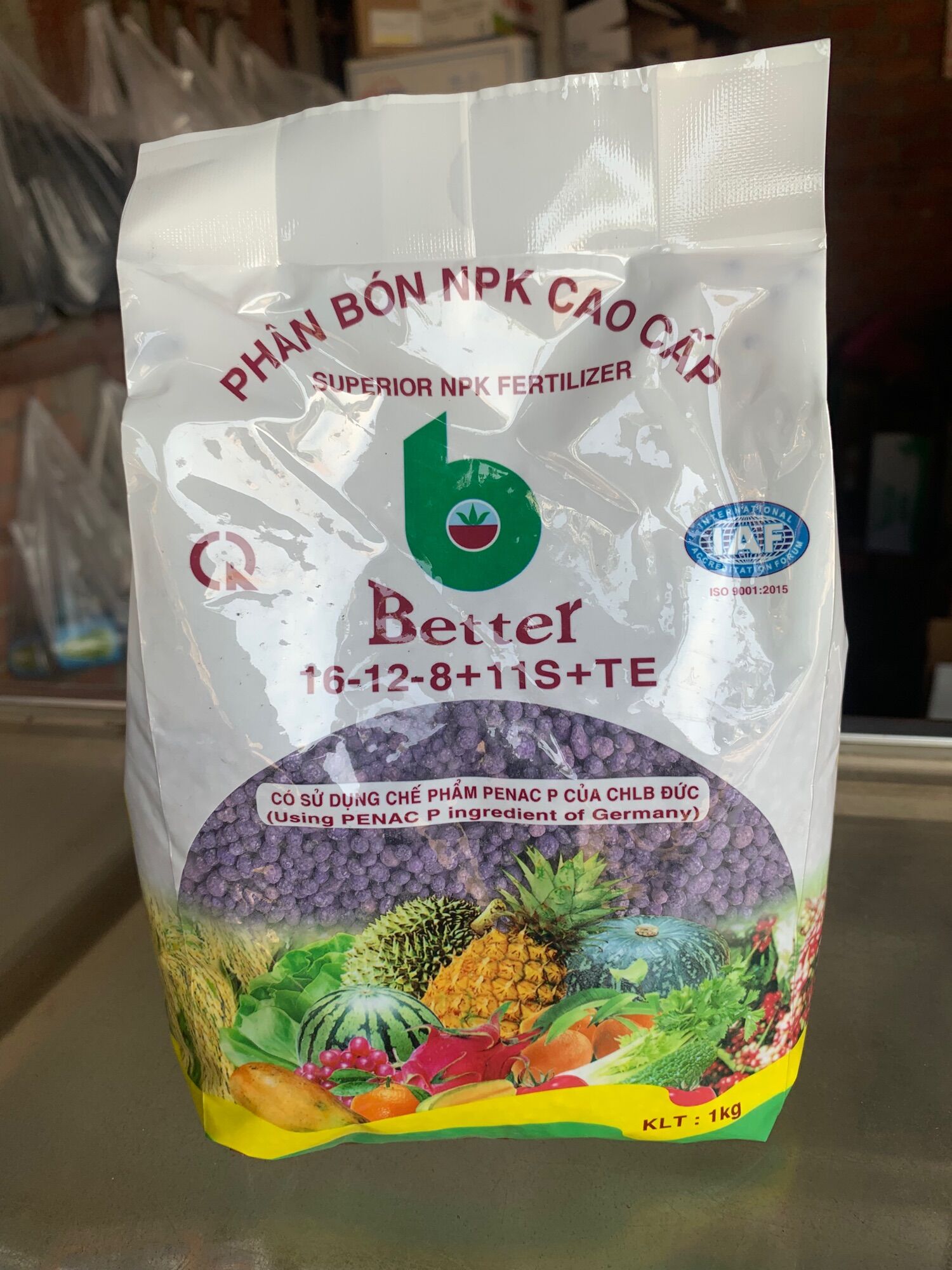 Phân NPK Cao Cấp Better 16-12-8+11s+TE gói 1kg