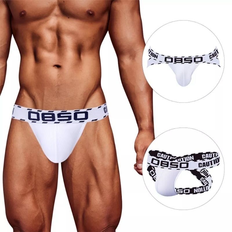 Quần lót nam Jockstrap màu trắng size XL