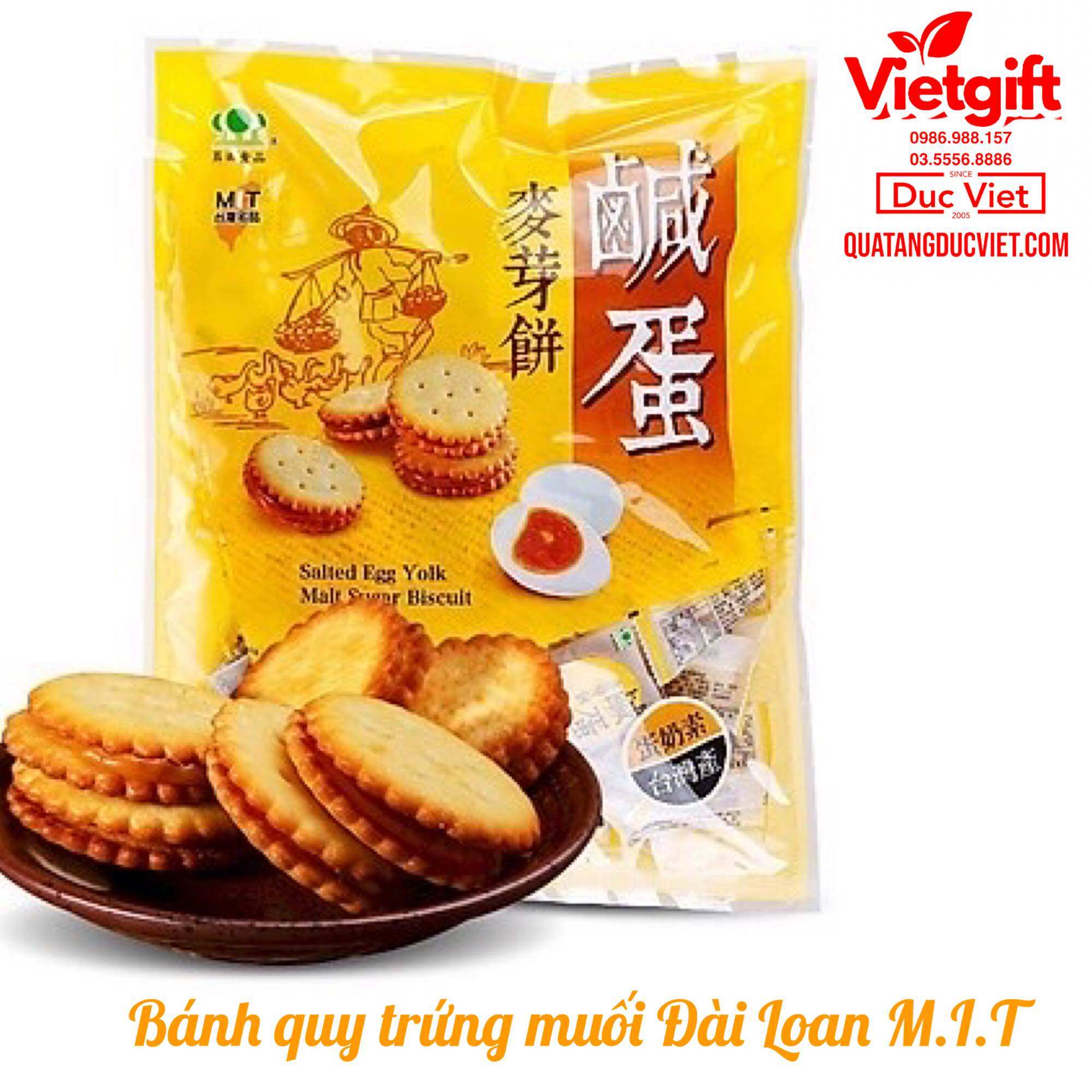 Bánh quy trứng muối M.I.T Đài Loan 500g