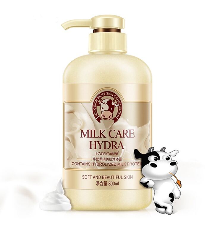 [Hcm]Sữa Tắm Con Bò Milk Care Hydra 800Ml