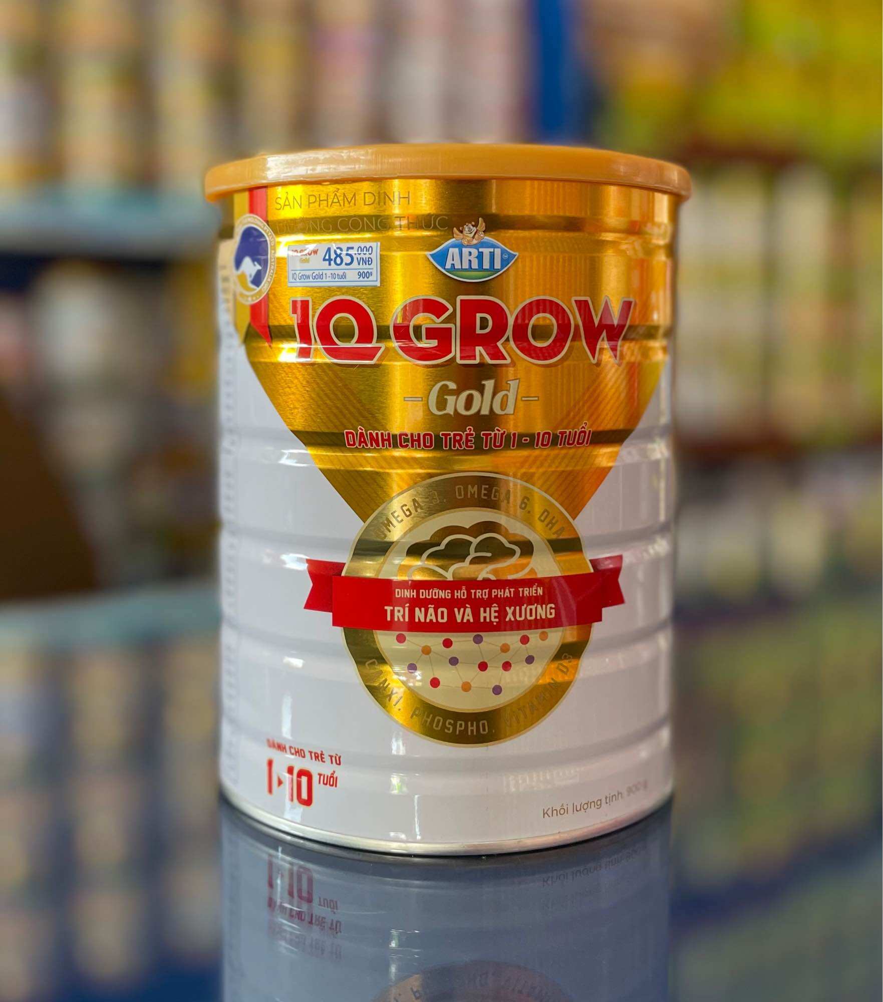 Sữa Arti IQ Grow Gold 1-10 tuổi Phát triển toàn diện