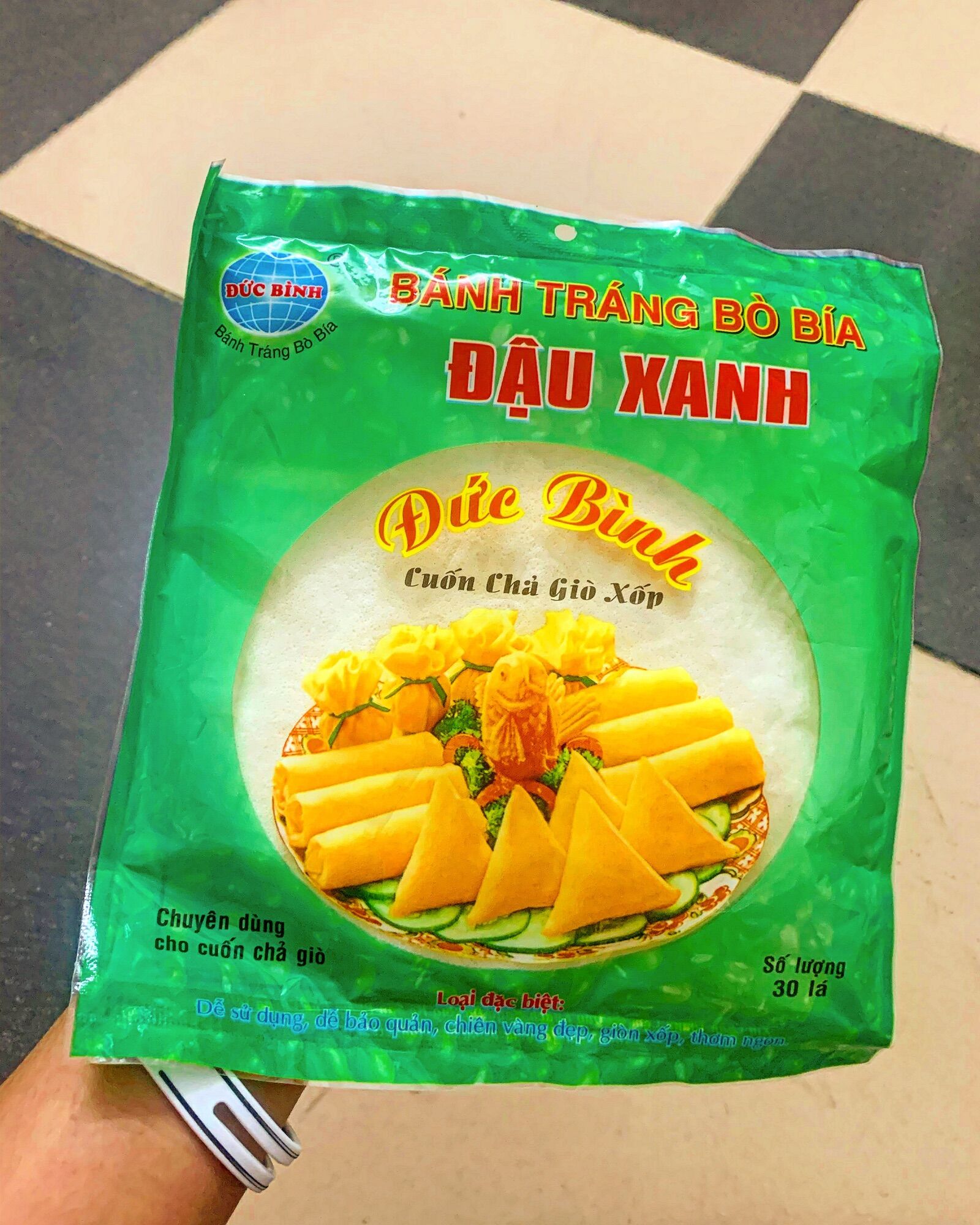 Bánh tráng bò bía xốp