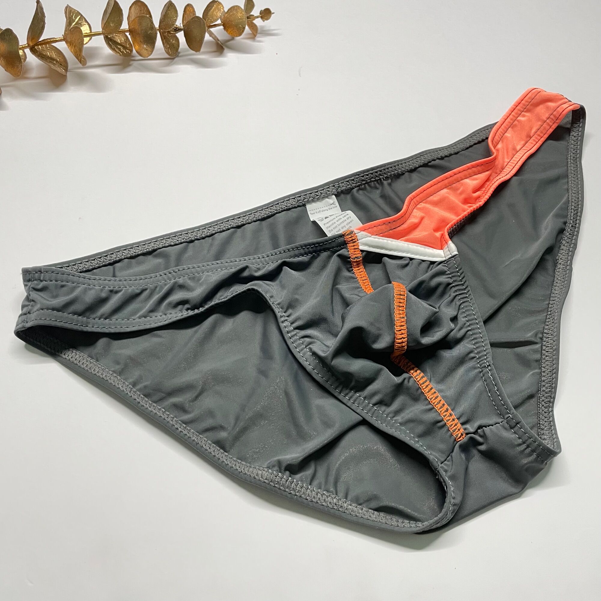 Quần lót nam bikini vải lụa 2 màu size M-XL
