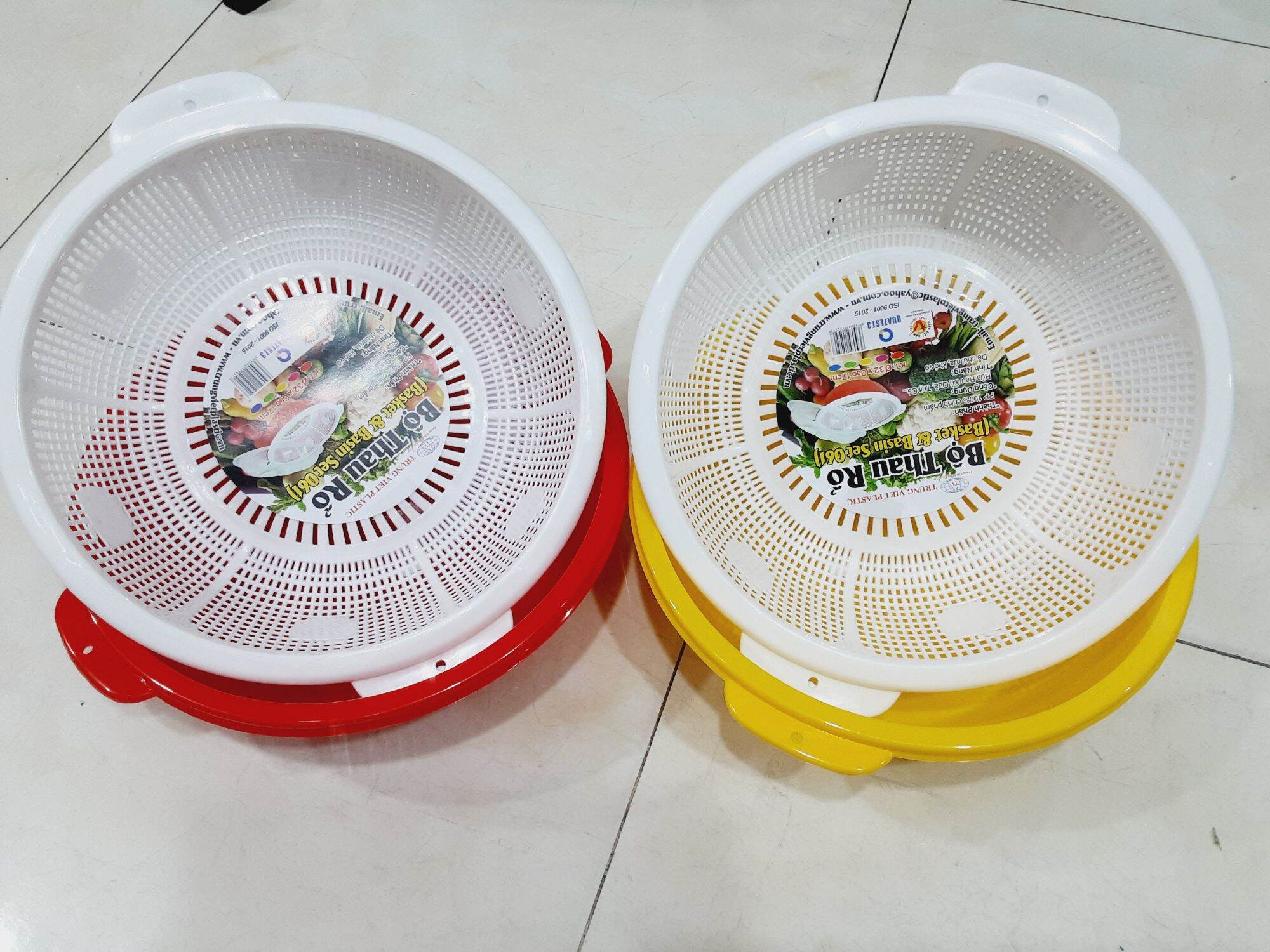 Bộ thau rổ 2 trong 1