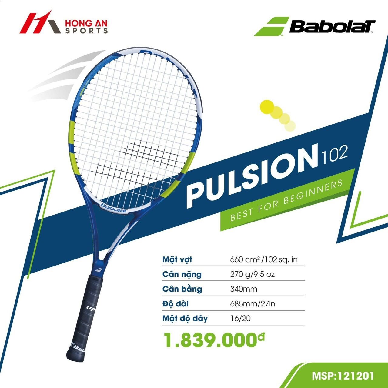 Vợt tennis cho người mới bắt đầu