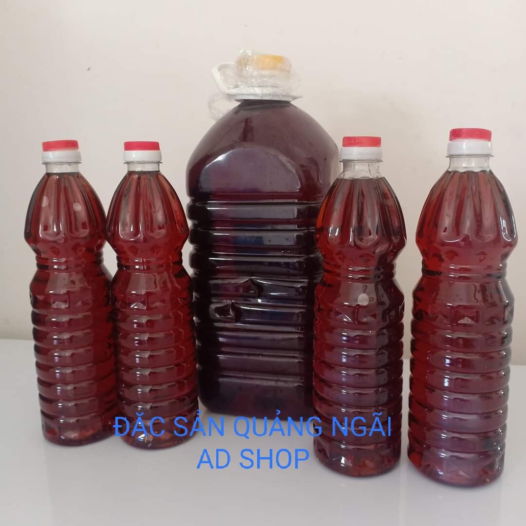 1 lít nước mắm nhĩ cá cơm nguyên chất làng nghề đức lợi, đặc sản quảng ngãi