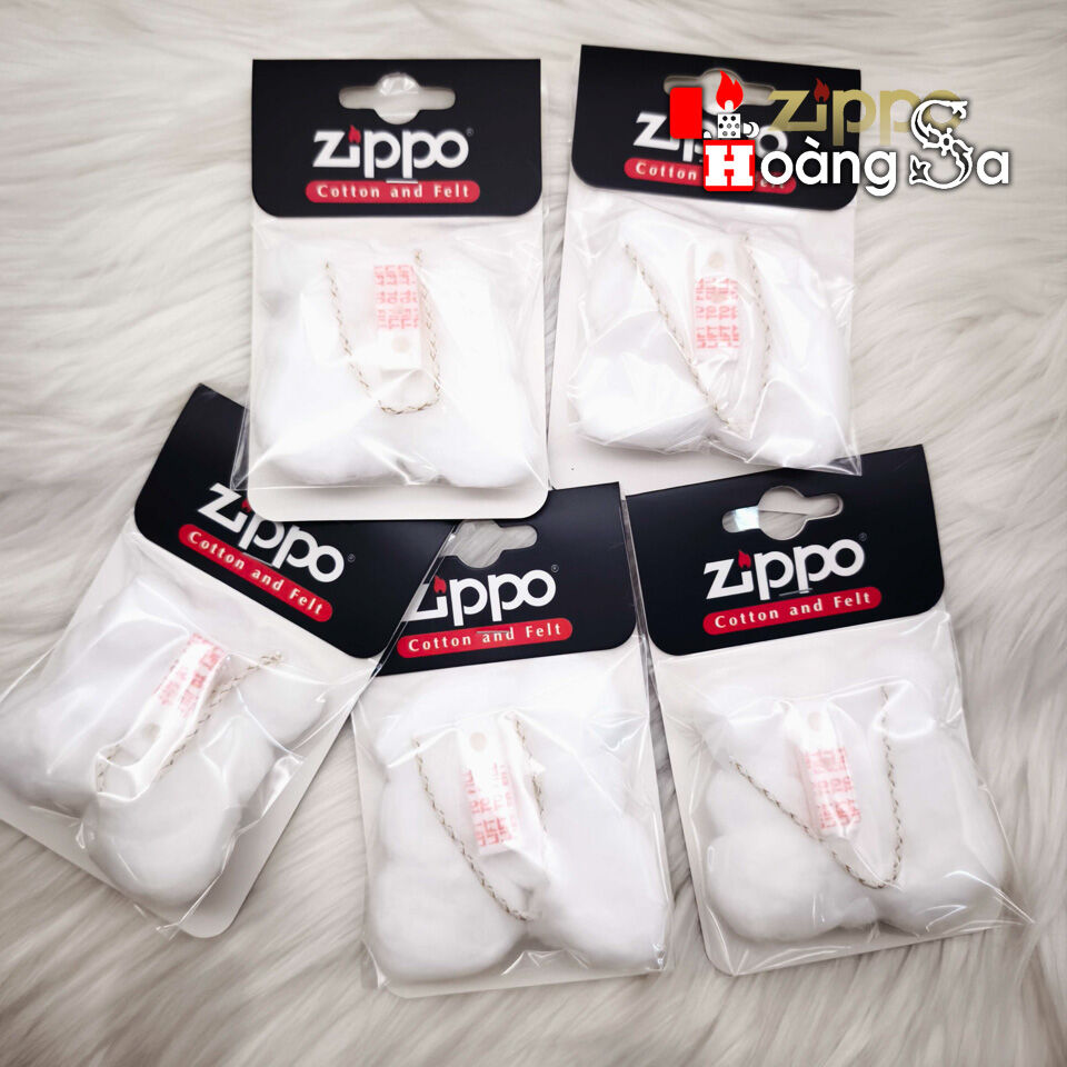  Combo 5 Bộ phụ kiện bông gòn tim bấc chặn xăng cho bật lửa Zippo Zoro 