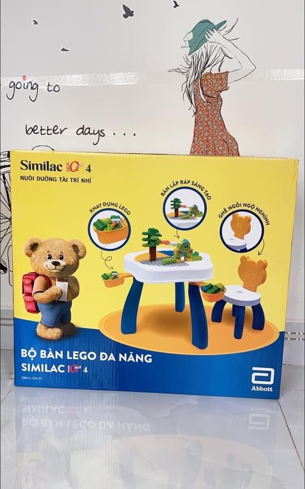 Bộ bàn ghế lego cho bé (HKM Abbott)