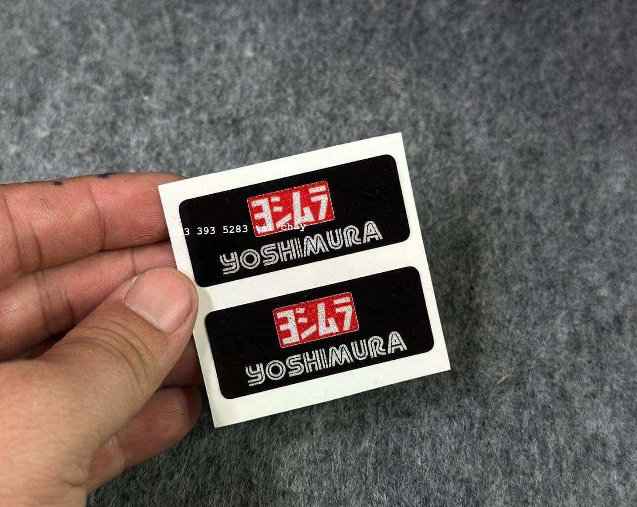 [ 1 CẶP ] TEM STICKER MINI NỀN PHẢN QUANG DÁN TRANG TRÍ XE