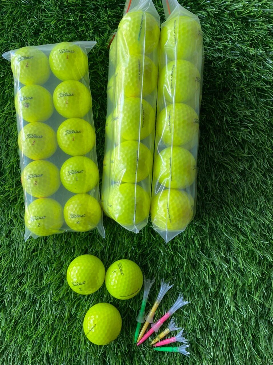 Bóng Titleist Prov1-V1x màu vàng 99%(10quả)