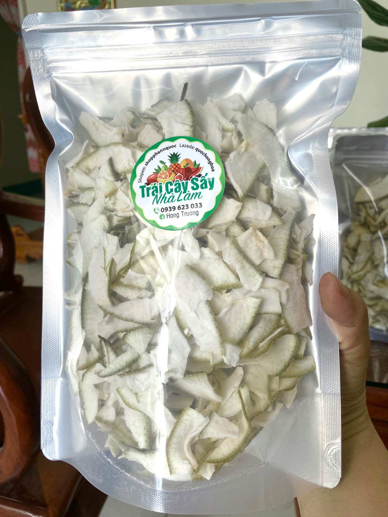 Combo 2 gói Vỏ bưởi sấy giòn 200g