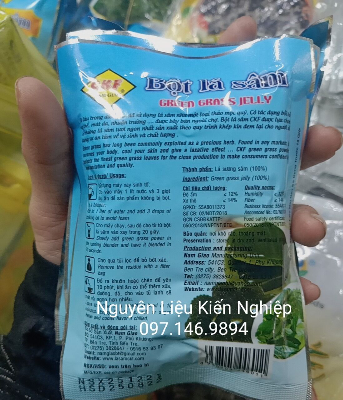 Combo 5 gói bột lá sâm