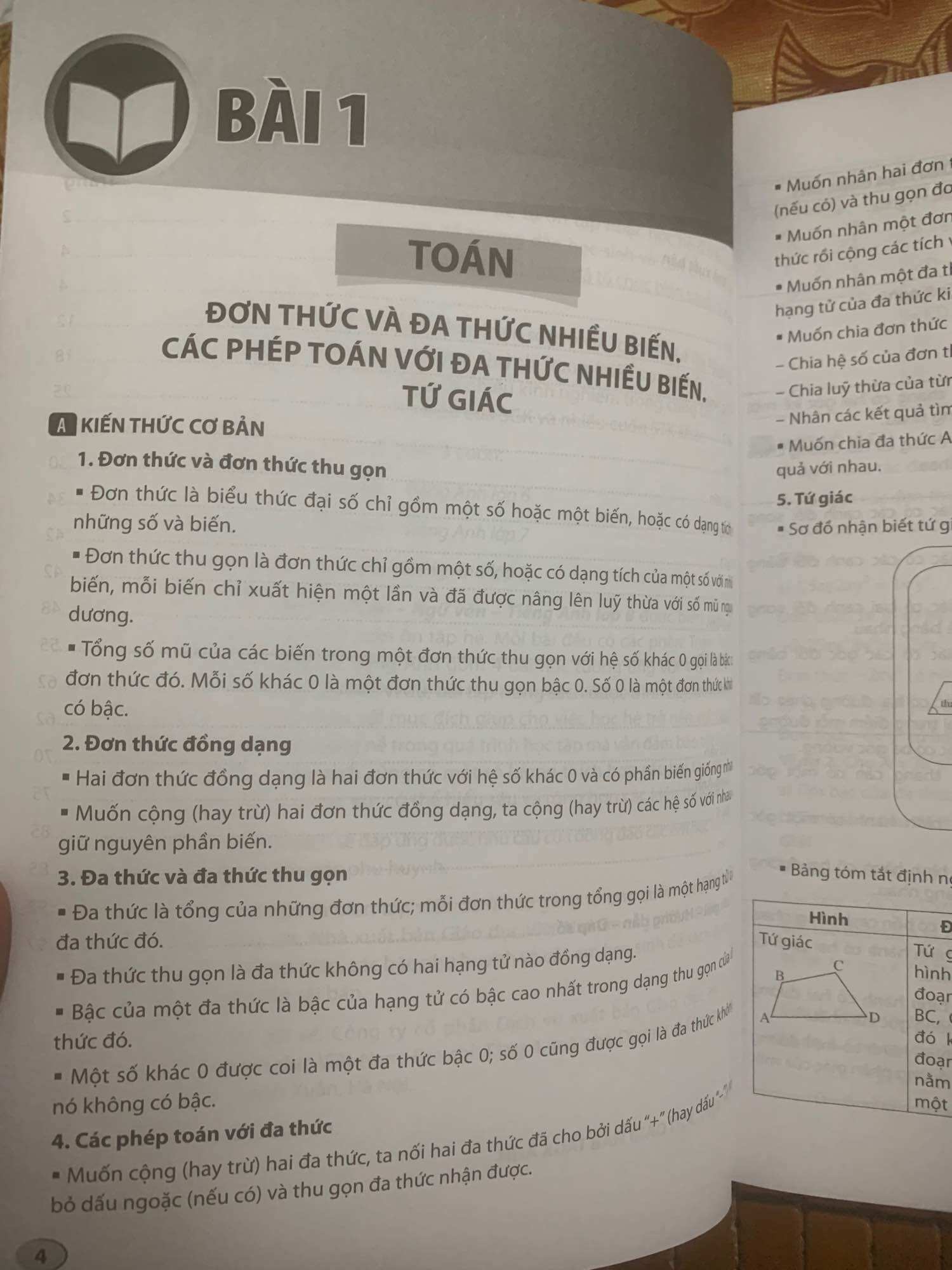 Ôn tập hè - Toán - Ngữ văn - Tiếng Anh 8