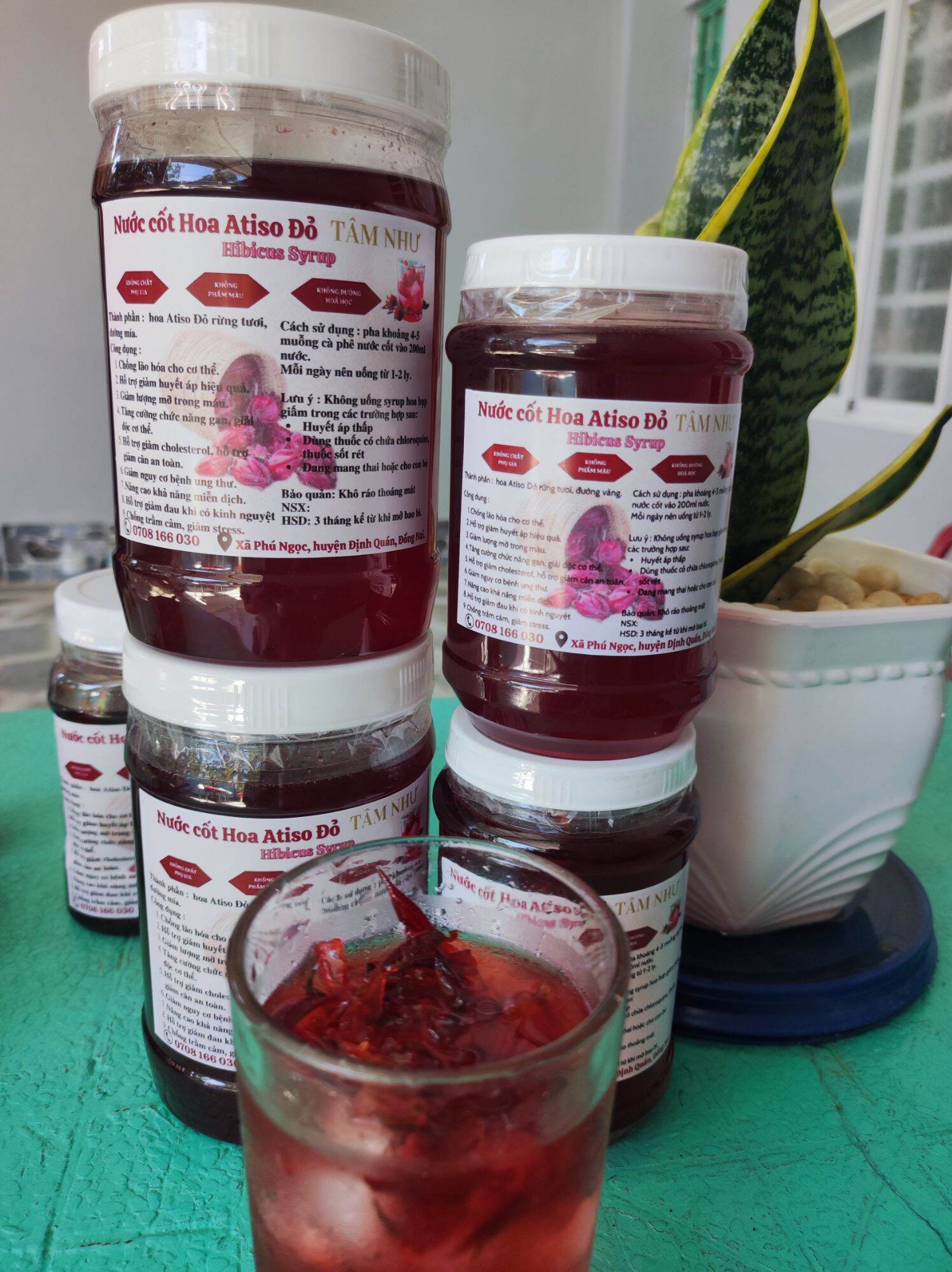 Siro hoa Atiso đỏ nguyên chất 1kg