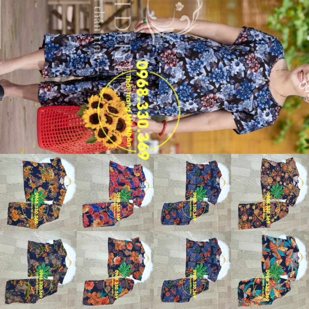 Đồ bộ tole thái lửng trung niên mềm mát đẹp