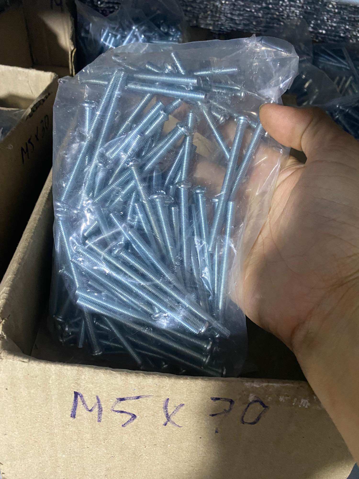 combo 100bộ bu lông+tán M4 đầu +