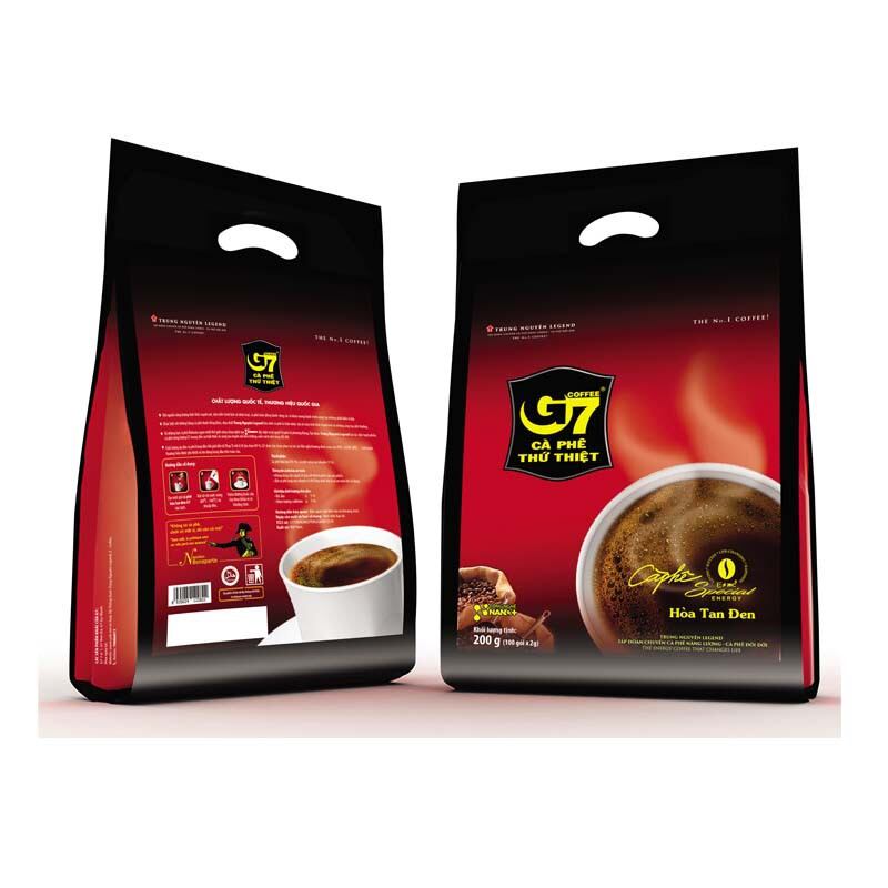 Cà phê đen hòa tan g7 bịch 100 gói*2g