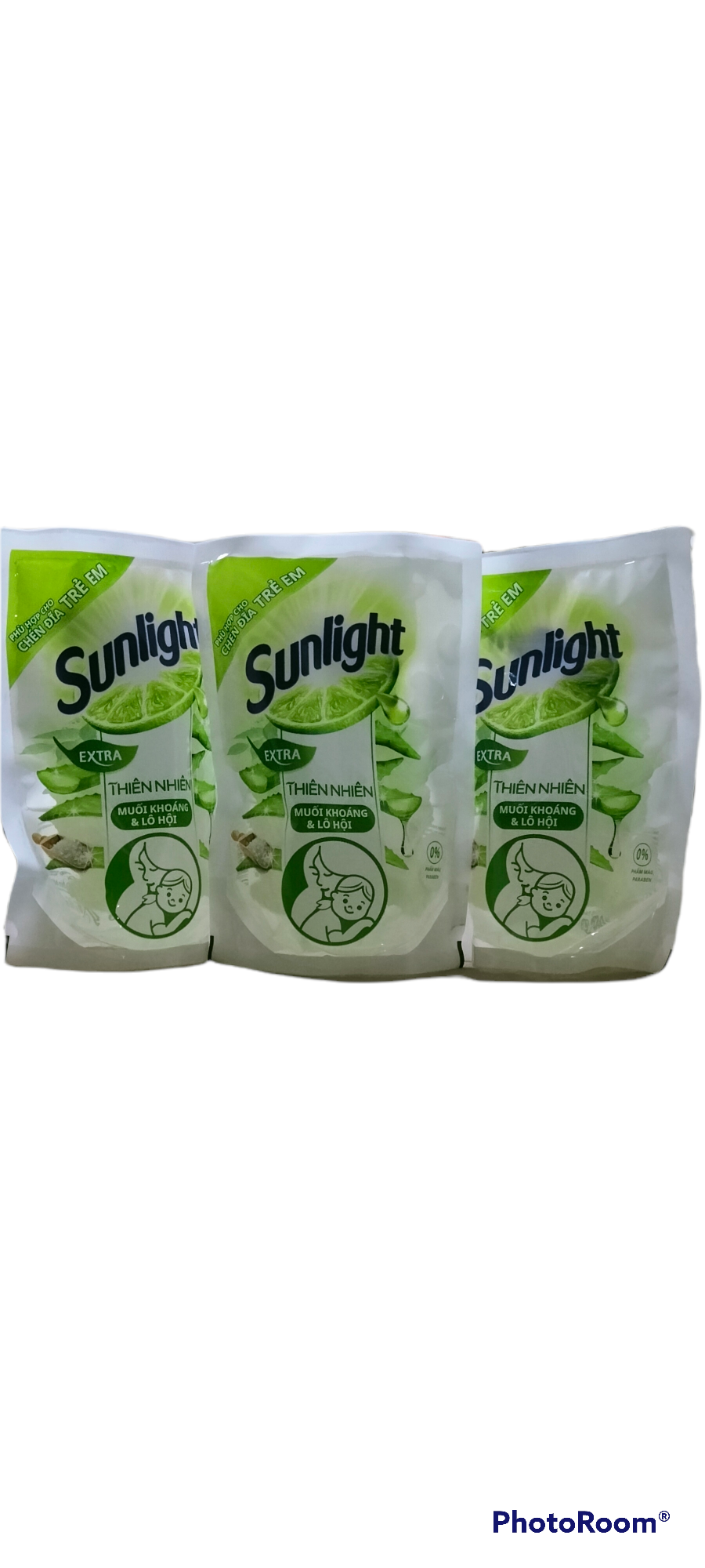 3 Bịch Nước rửa chén Sunlight Thiên Nhiên 550g- Hàng Tặng