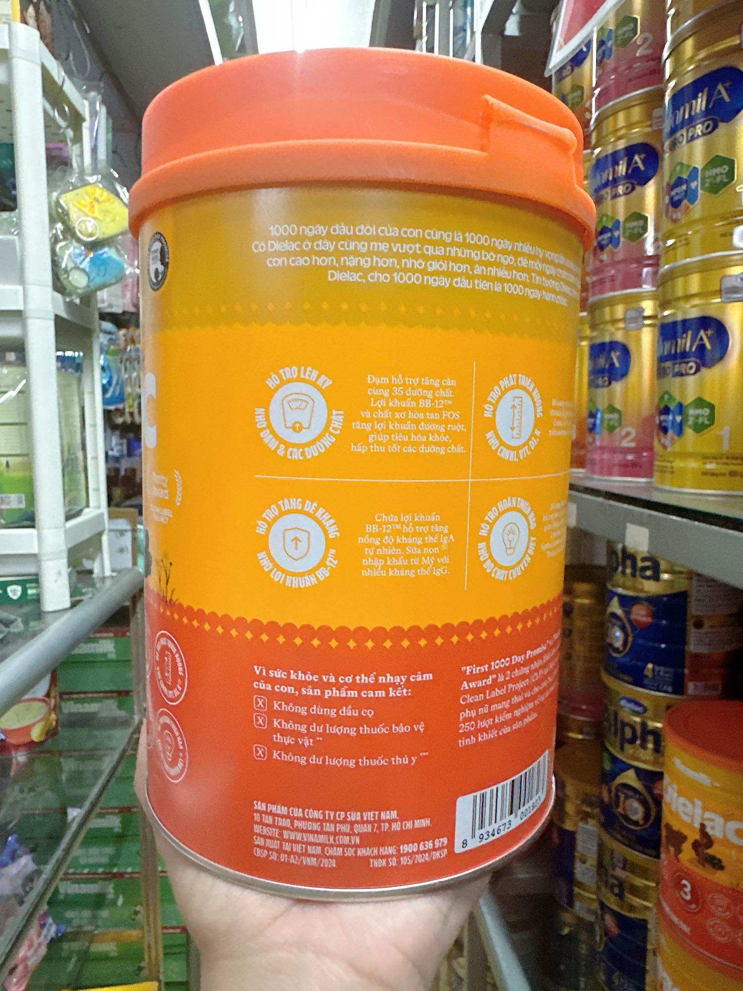 [DATE MỚI]  Sữa Dielac Alpha Gold 2 800g (trẻ từ 6-12 tháng)