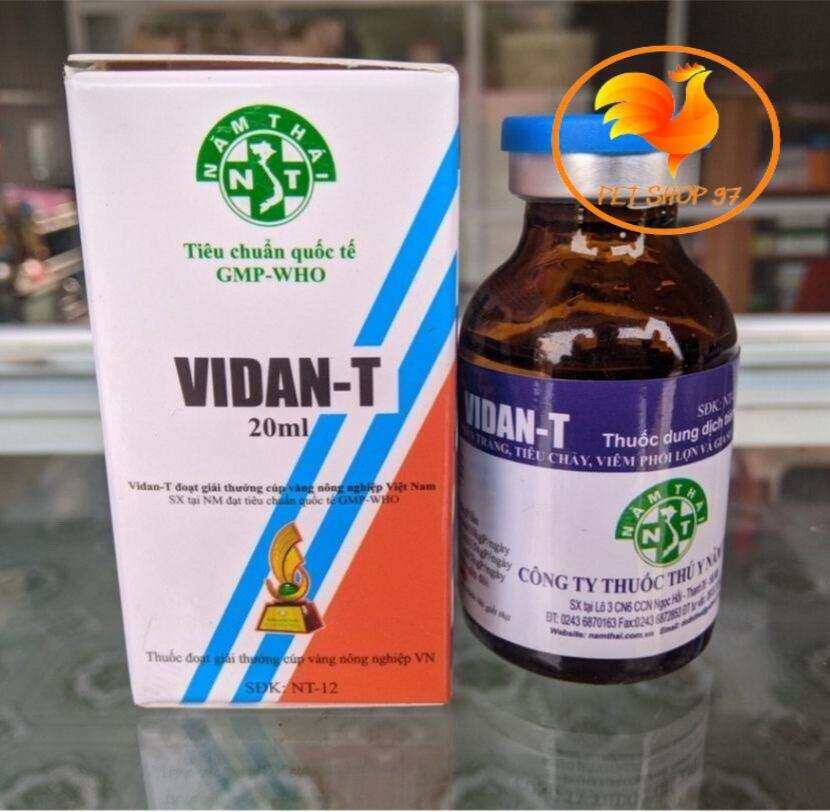 Vidan t 20ml cho gà đá, gà chọi hàng chính hãng