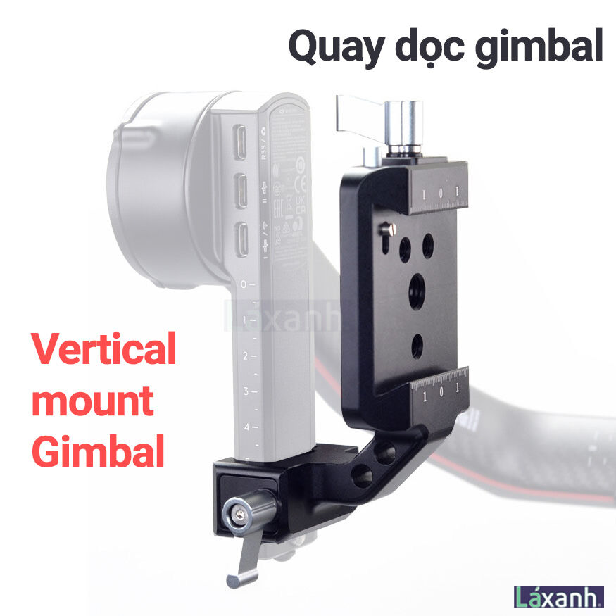 Ngàm quay dọc gimbal vertical mount gimbal cho dji ronin rs 2 rsc 2 rs 3 pro rs3 bộ chuyển đổi kẹp dọc nato