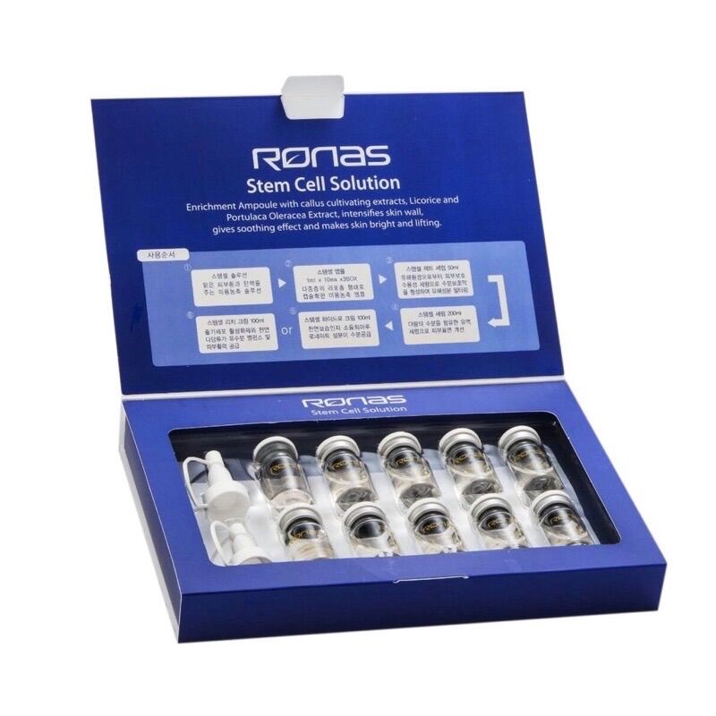 Serum tế bào gốc trẻ hoá làn da Ronas Stem Cell Solution Hàn Quốc