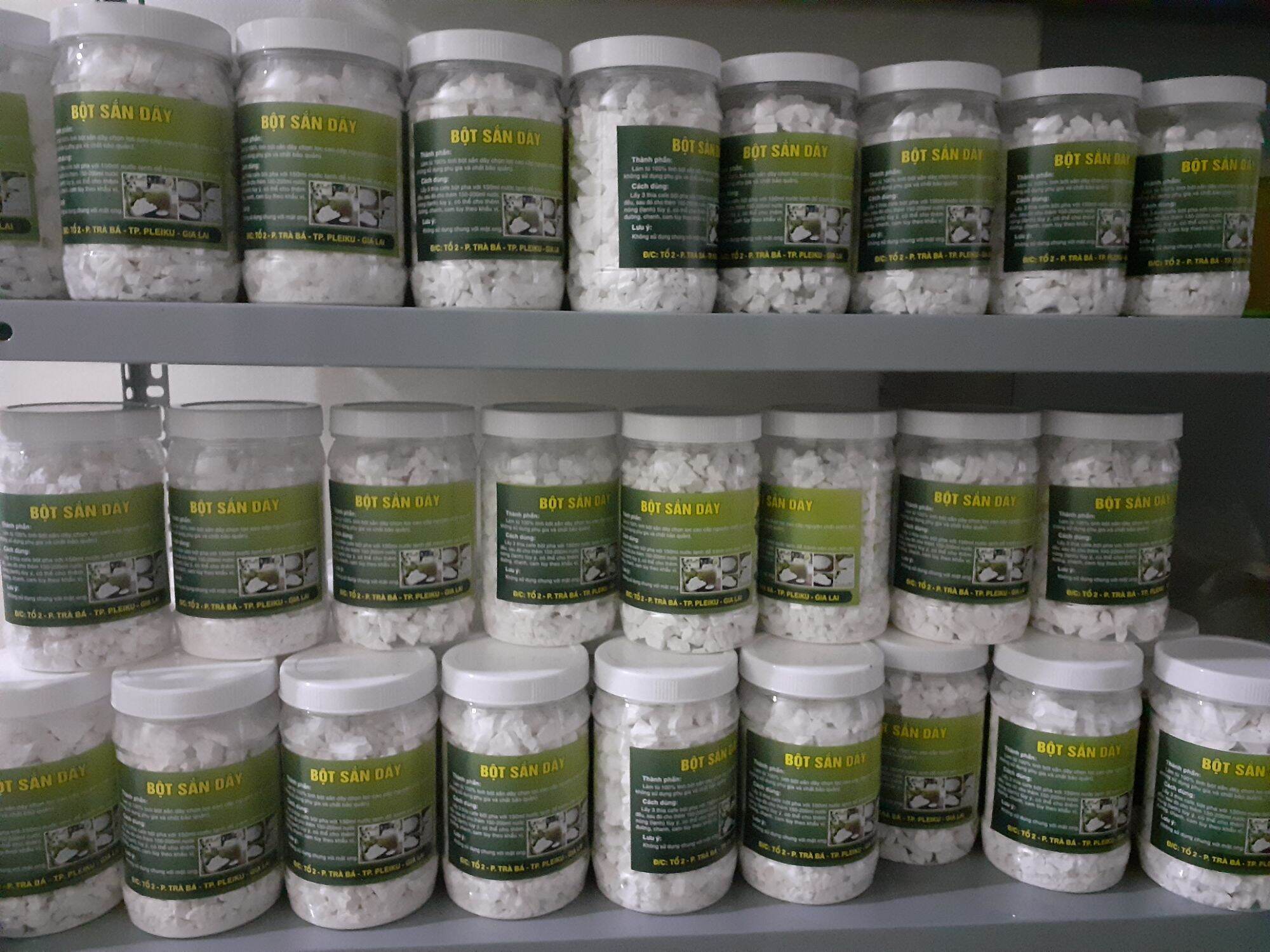 1kg bột sắn dây chuẩn ngon (đóng hũ lon pet mới)