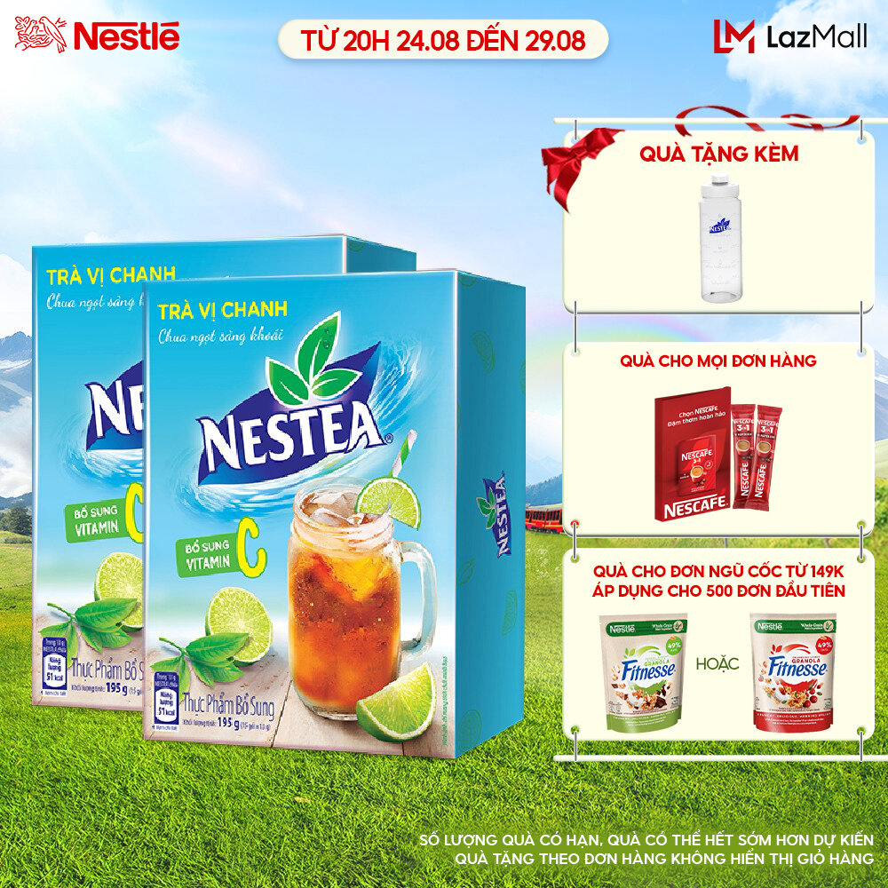 Combo 2 hộp trà vị chanh nestea