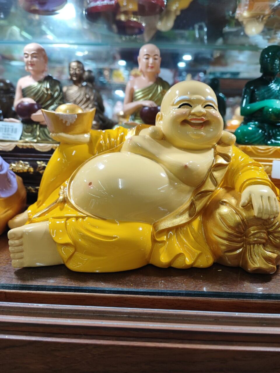 Tượng phật Di lặc 23*14*15