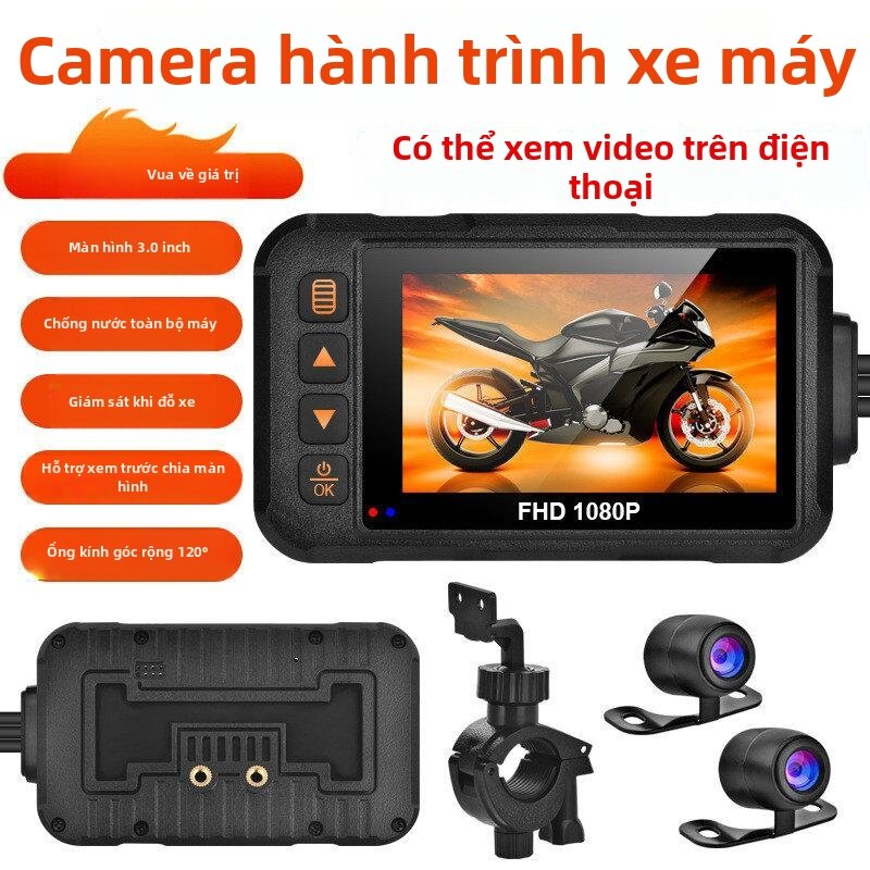Anti-shake Waterproof Front and Rear View Mirror Dash Cam With Screen Casting Giá 4,351,000 Đồng*Miễn phí vận chuyển